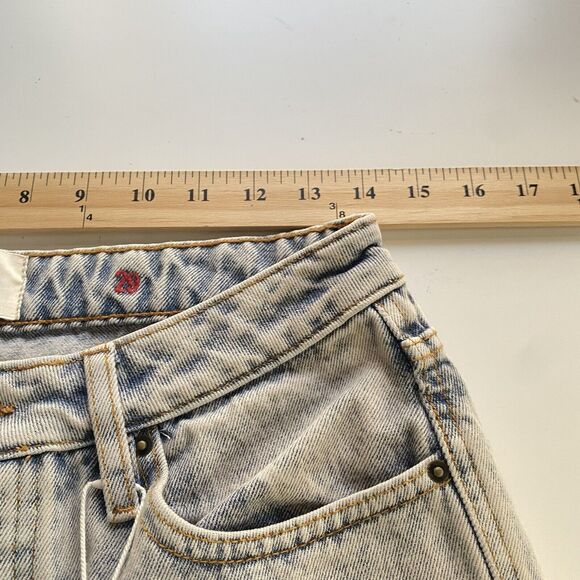 Sezane Jeans Womens Size 29 High Rise Denim The Blue Green Jean Bleach NEW - Picture 3 of 7